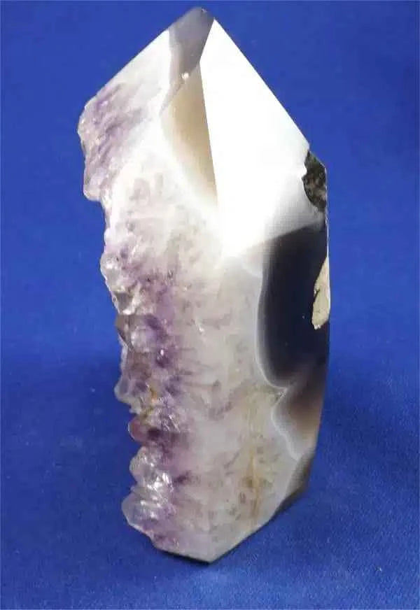 Agate Geode Point Tower 3 With Amethyst