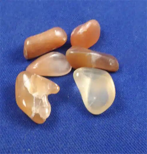 Amphibole In Quartz Tumbled Stones Small