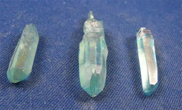 Aqua Aura Quartz Crystals