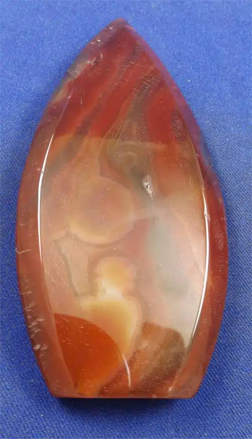 Carnelian Teardrop 3 With Druzy