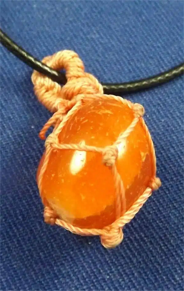Carnelian Tumbled Stone Necklace