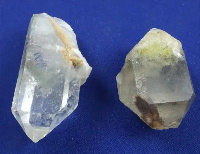 Clear Quartz Crystals With Chlorite Large