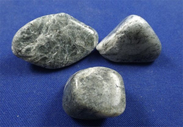 Green Tourmaline In Quartz Tumbled Stones