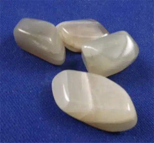 Grey Moonstone Tumbled Stones