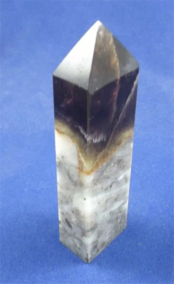 Purple Fluorite On Sphalerite Tower 1