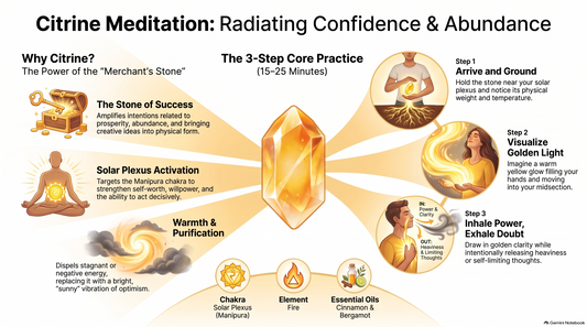 Citrine Meditation Infograph