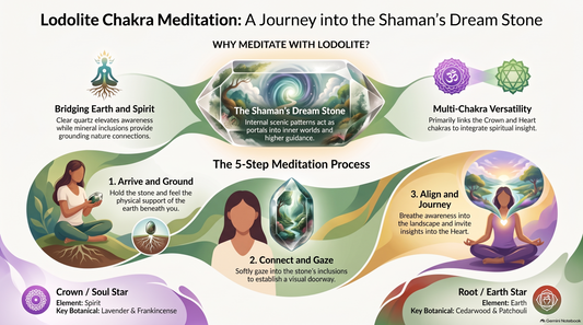 Lodolite Chakra Meditation Infograph