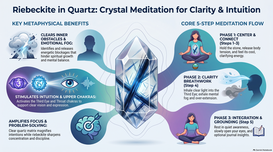 Riebeckite Chakra Meditation Infograph
