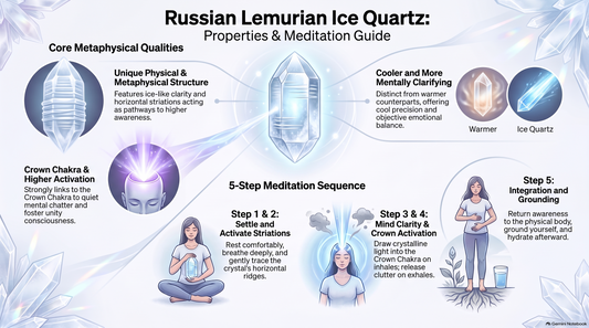 Russian Lemurian Ice Quartz Chakra Meditation Infograph