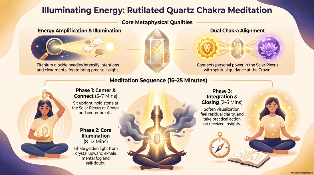 Rutilated Quartz Chakra Meditation Infograph