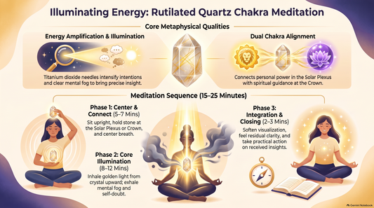 Rutilated Quartz Chakra Meditation Infograph
