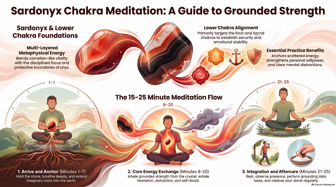 Sardonyx Chakra Meditation Infograph