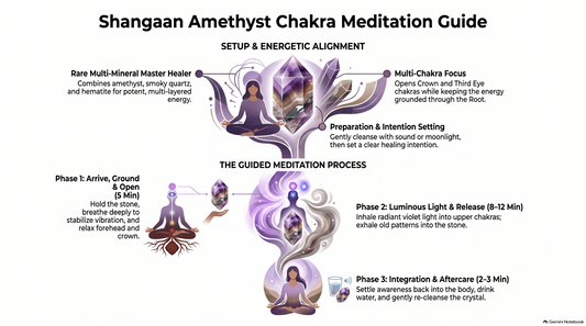 Shangaan Amethyst Chakra Meditation Infograph