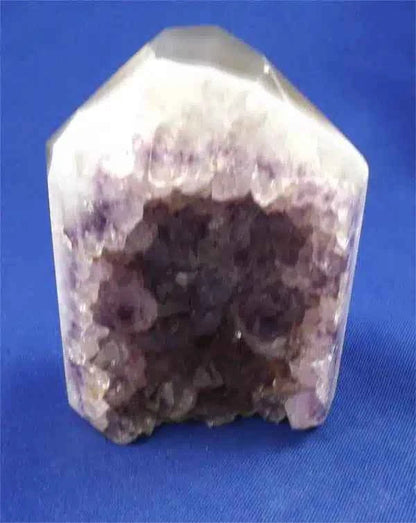Agate Geode Point Tower 3 With Amethyst