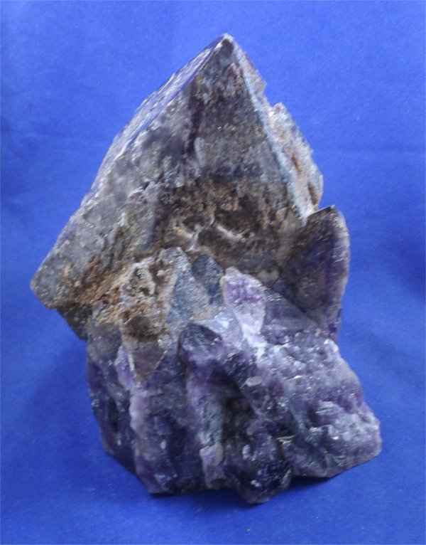 Amethyst Crystal Point With Hematite Cap