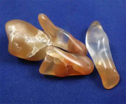 Amphibole In Quartz Tumbled Stones Large