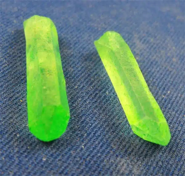 Apple Green Aura Quartz Crystals