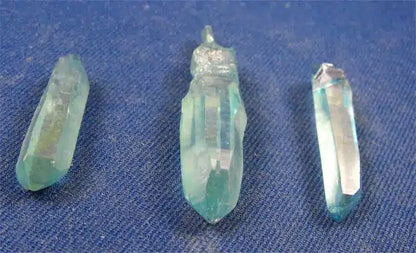 Aqua Aura Quartz Crystals