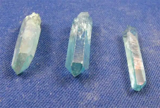 Aqua Aura Quartz Crystals