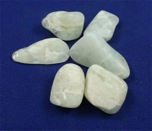 Aquamarine Tumbled Stones Medium