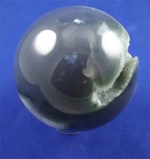Agate Geode Sphere With Chlorite 1