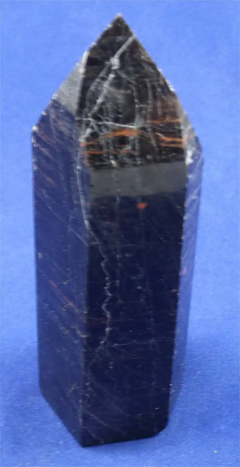 Black Tourmaline With Hematite Tower