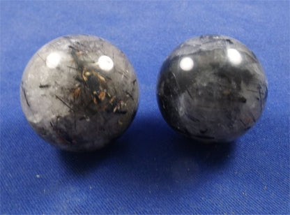 Black Tourmaline In Quartz Spheres