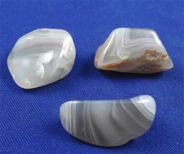 Blue Lace Moroccan Agate Tumbled Stones