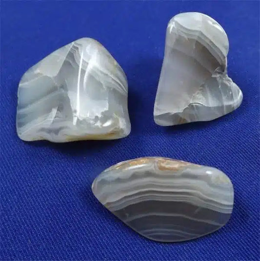 Blue Lace Moroccan Agate Tumbled Stones