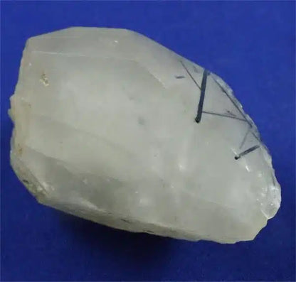 Blue Tourmaline In Quartz Crystal
