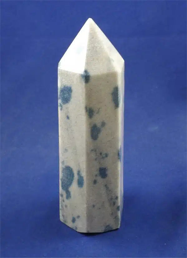Apatite In Albite “Blueberry Quartz” Tower 1