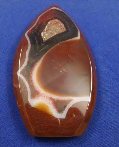 Carnelian Teardrop 2 With Druzy