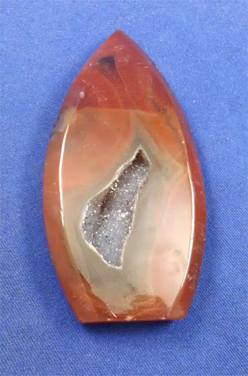 Carnelian Teardrop 3 With Druzy