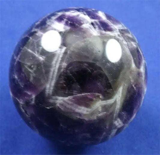 Chevron Amethyst Sphere 4