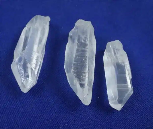 Clear Lemurian Quartz Crystals Medium
