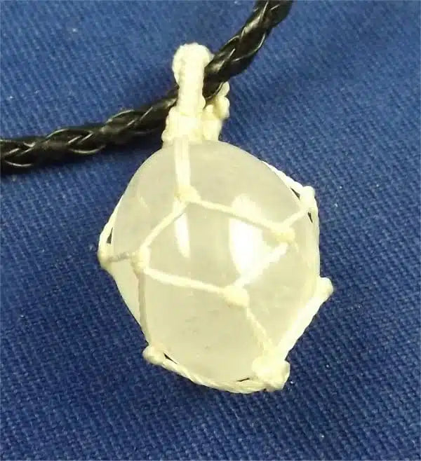 Clear Quartz Tumbled Stone Necklace