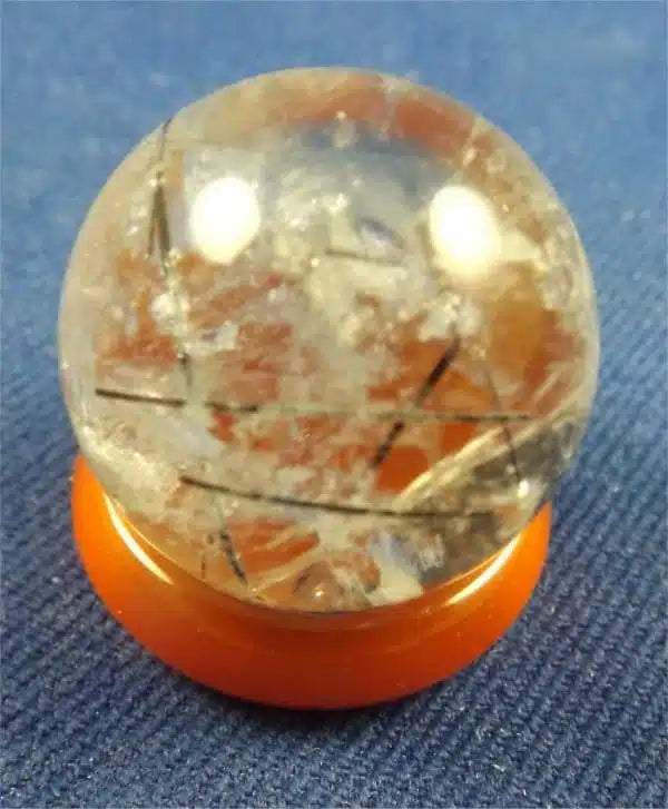 Black Tourmaline In Quartz Mini Sphere