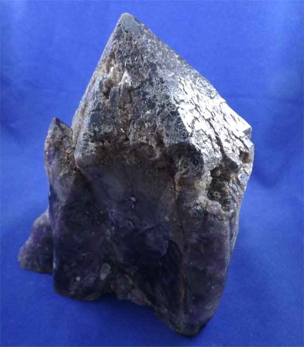 Amethyst Crystal Point With Hematite Cap