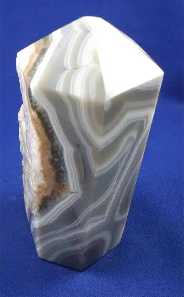 Agate Geode Point Tower 1 With Clear Quartz
