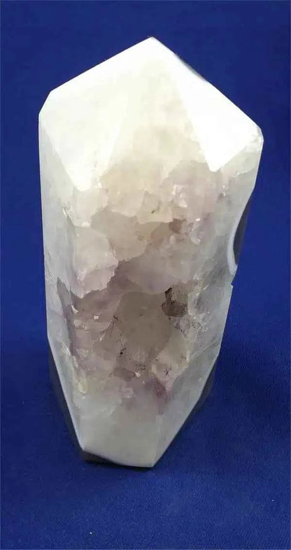 Agate Geode Point Tower 5 With Clear Quartz And Amethyst