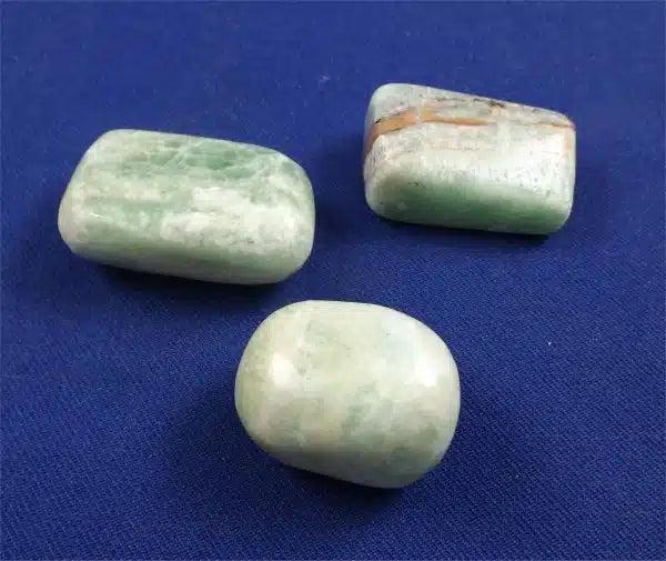 Kiwi Calcite Tumbled Stones