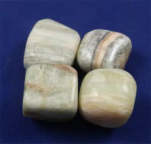 Kiwi Calcite Tumbled Stones