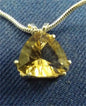 Mandiore Dorado Quartz Pendant Necklace