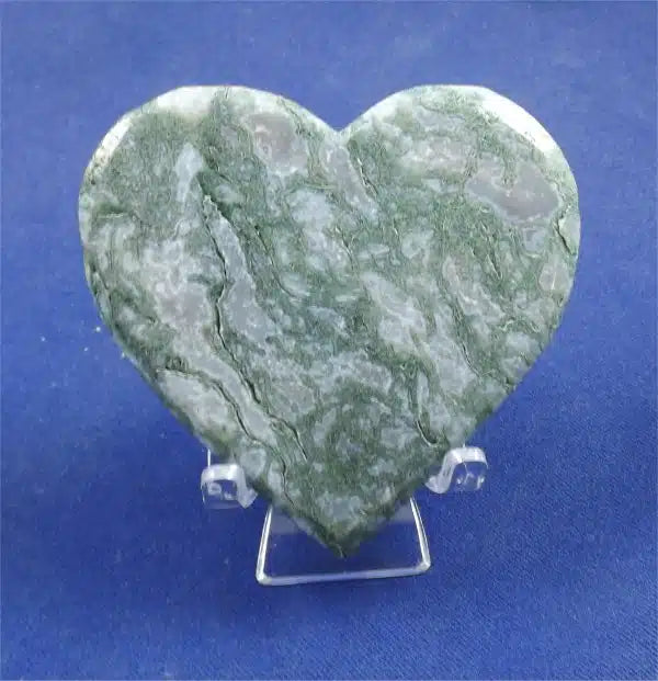 Moss Agate Heart