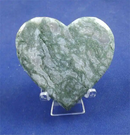 Moss Agate Heart