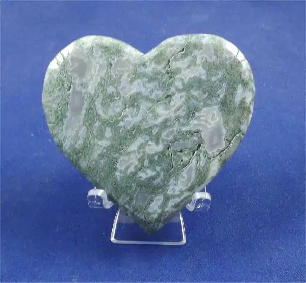 Moss Agate Heart