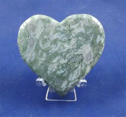 Moss Agate Heart