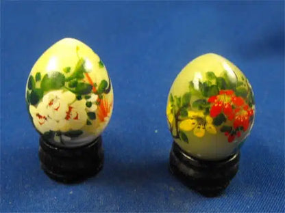 Hand Painted Set Of Jade Eggs