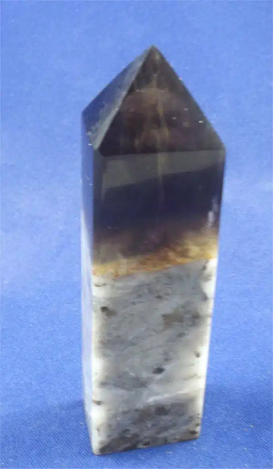 Purple Fluorite On Sphalerite Tower 2