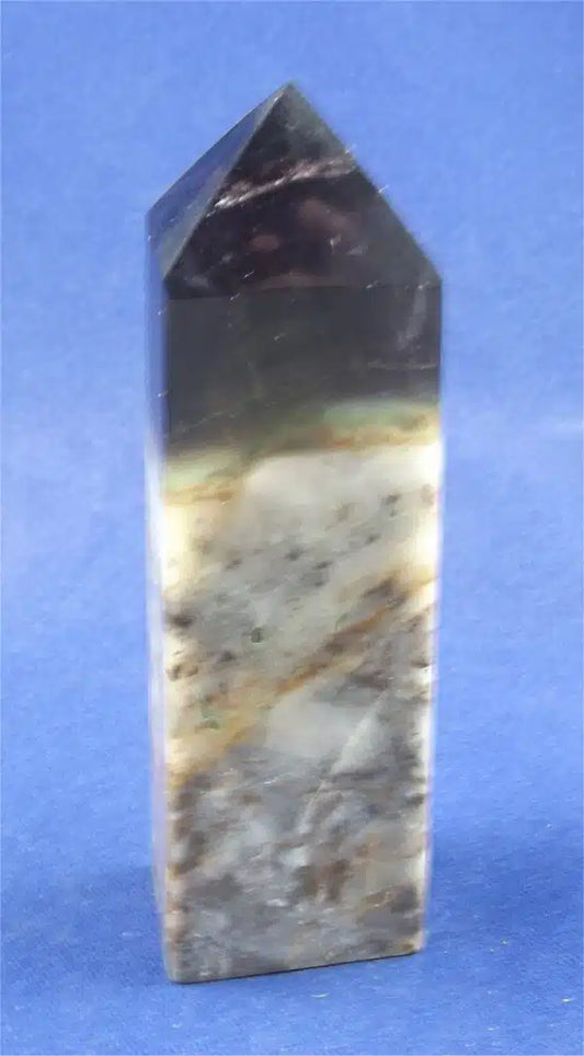 Purple Fluorite On Sphalerite Tower 3